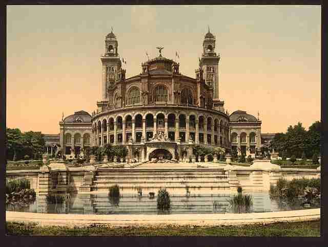 Vintage The Trocadero Exposition Universal 1900 Paris A4 Photo Print
