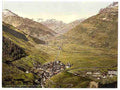 Vintage The Ursern Valley I Andermatt A4 Photo Print