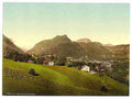 Vintage The baths I Reichenhall Bavaria A4 Photo Print