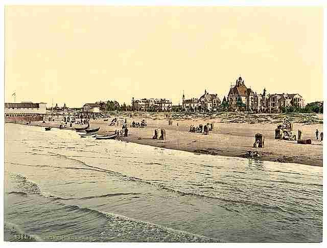 Vintage The baths Swinemunde Pommeraina A4 Photo Print