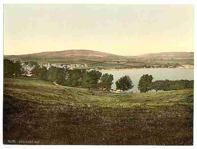Vintage The bay Swanage A4 Photo Print