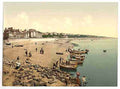 Vintage The beach Exmouth A4 Photo Print