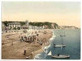 Vintage The beach Teignmouth A4 Photo Print