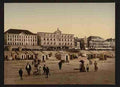 Vintage The beach and hotels Blankenberghe A4 Photo Print