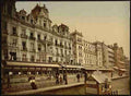 Vintage The beach and hotels Ostend A4 Photo Print