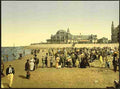 Vintage The beach and the Kursaal Ostend A4 Photo Print