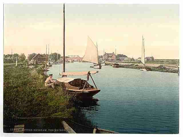 Vintage The bridge Potter Heigham A4 Photo Print