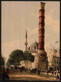 Vintage The burnt column Constantinople A4 Photo Print
