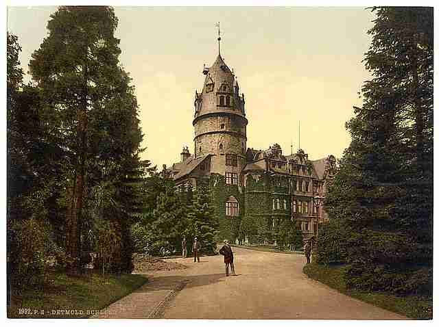 Vintage The castle Detmold Lippe A4 Photo Print