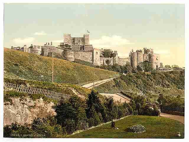 Vintage The castle Dover A4 Photo Print
