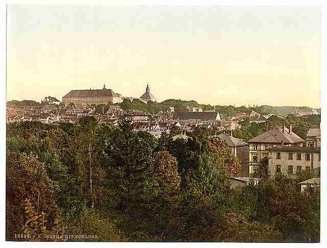 Vintage The castle II Gotha Thuringia A4 Photo Print