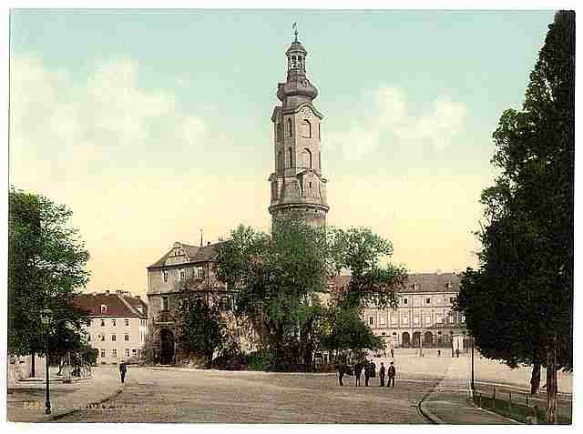 Vintage The castle Weimar Thuringia A4 Photo Print