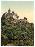 Vintage The castle Wernigerode Hartz A4 Photo Print