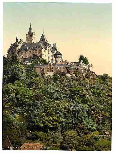 Vintage The castle Wernigerode Hartz A4 Photo Print