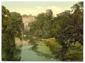 Vintage The castle from the bridge Warwick A4 Photo Print