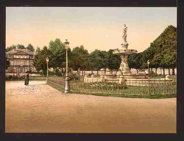 Vintage The castle place Bayeux A4 Photo Print