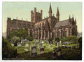 Vintage The cathedral Chester A4 Photo Print