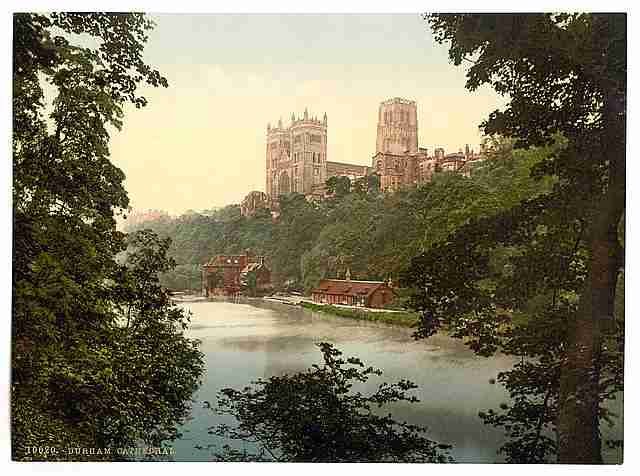 Vintage The cathedral Durham A4 Photo Print
