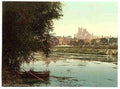 Vintage The cathedral from the river Ely A4 Photo Print