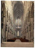 Vintage The cathedral interior Cologne the Rhine A4 Photo Print