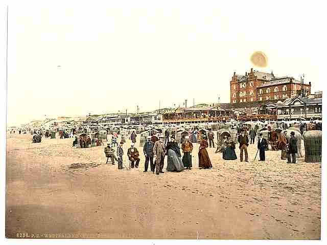 Vintage The chalets I Westerland Sylt Schleswig Holstein A4 Photo Print