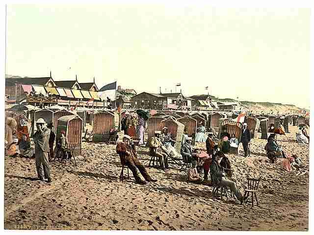 Vintage The chalets II Westerland Sylt Schleswig Holstein A4 Photo Print