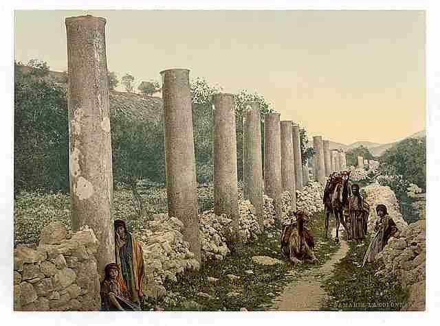 Vintage The colonnade Samaria A4 Photo Print
