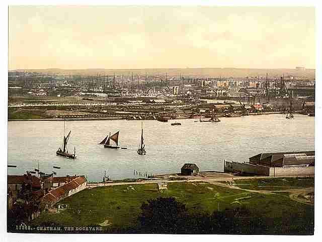 Vintage The dockyard Chatham A4 Photo Print