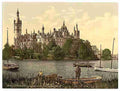 Vintage The ducal castle I Schwerin Mecklenburg Schwerin A4 Photo Print