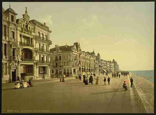 Vintage The embankment Ostend II A4 Photo Print