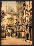 Vintage The great clock Rouen A4 Photo Print