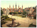 Vintage The hospital Lubeck A4 Photo Print