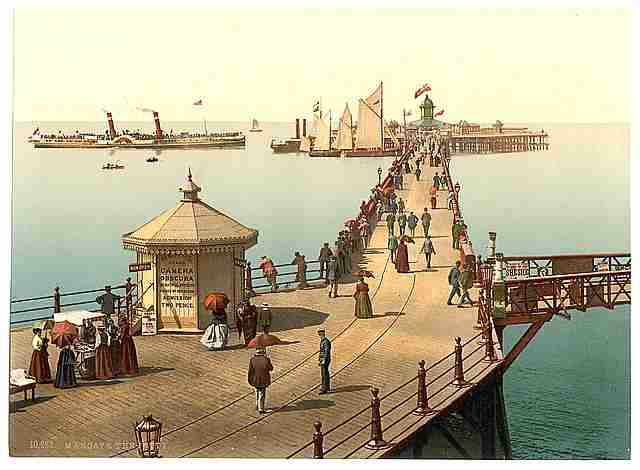 Vintage The jetty II Margate A4 Photo Print