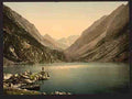 Vintage The lake Gaube Pyrenees A4 Photo Print
