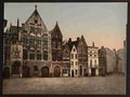 Vintage The library Bruges A4 Photo Print