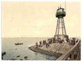 Vintage The lighthouse Neufahrwasser West Prussia A4 Photo Print
