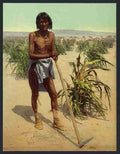Vintage The man with the hoe A4 Photo Print