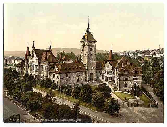 Vintage The museum Zurich A4 Photo Print