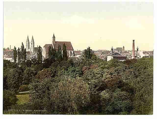 Vintage The new city Vienna A4 Photo Print