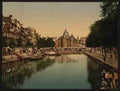 Vintage The new market and bourse Amsterdam A4 Photo Print