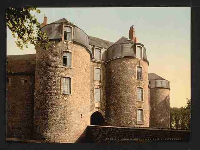 Vintage The old castle Boulognee A4 Photo Print