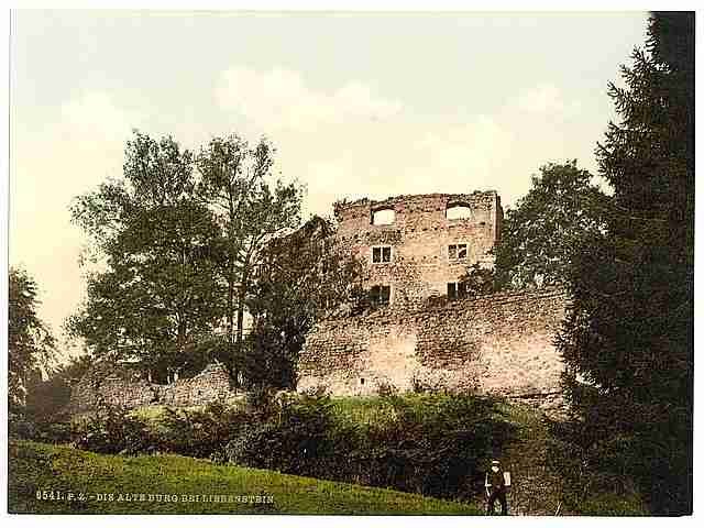 Vintage The old castle I Liebenstein Thuringia A4 Photo Print