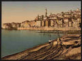 Vintage The old town Mentone A4 Photo Print