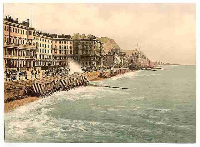 Vintage The parade Hastings A4 Photo Print