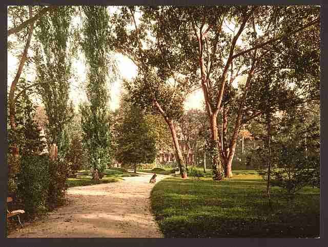 Vintage The park Vichy A4 Photo Print