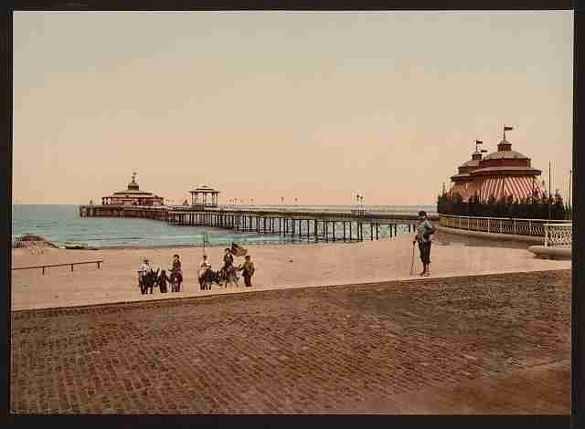 Vintage The pier Blankenberghe A4 Photo Print
