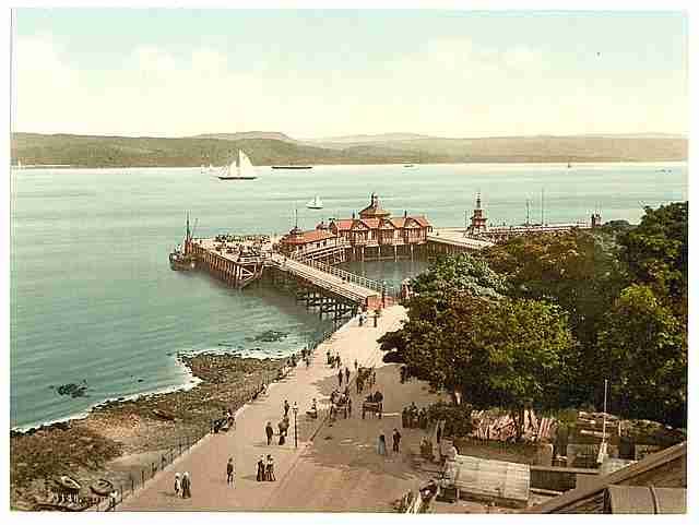 Vintage The pier Dunoon A4 Photo Print