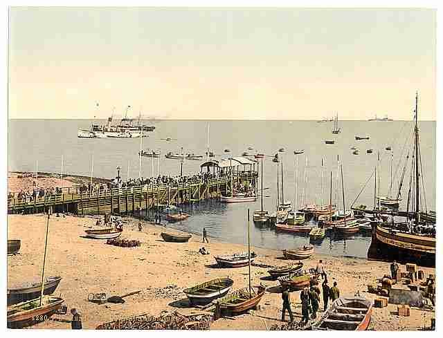 Vintage The pier Helgoland A4 Photo Print