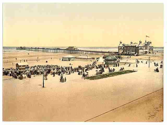 Vintage The pier Rhyl A4 Photo Print