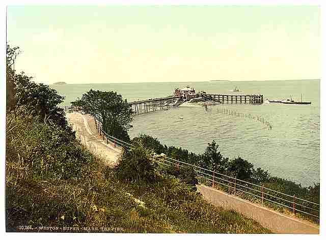 Vintage The pier Weston super Mare A4 Photo Print